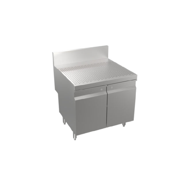 Krowne KRS-S30 - Stadium Series Underbar Drainboard With Open Cabinet Base, 30"W X 29"D