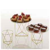 American Metalcraft RSGG3 Geometric Rise Set Set Of 3 Stainless Steel