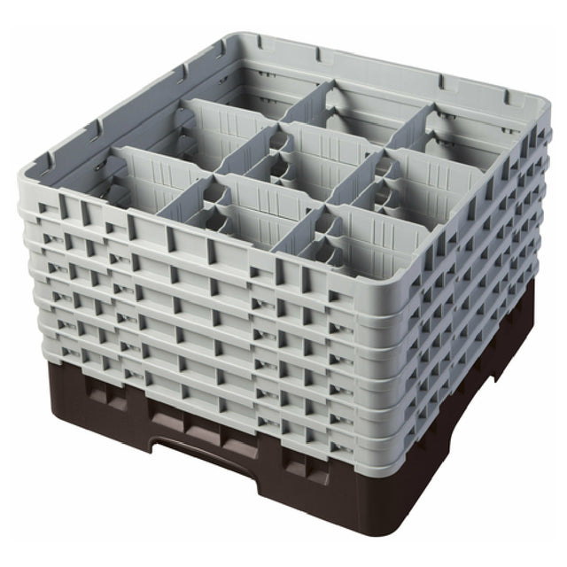 Cambro 9S1114167 Camrack® Glass Rack With (6) Soft Gray Extenders Full Size