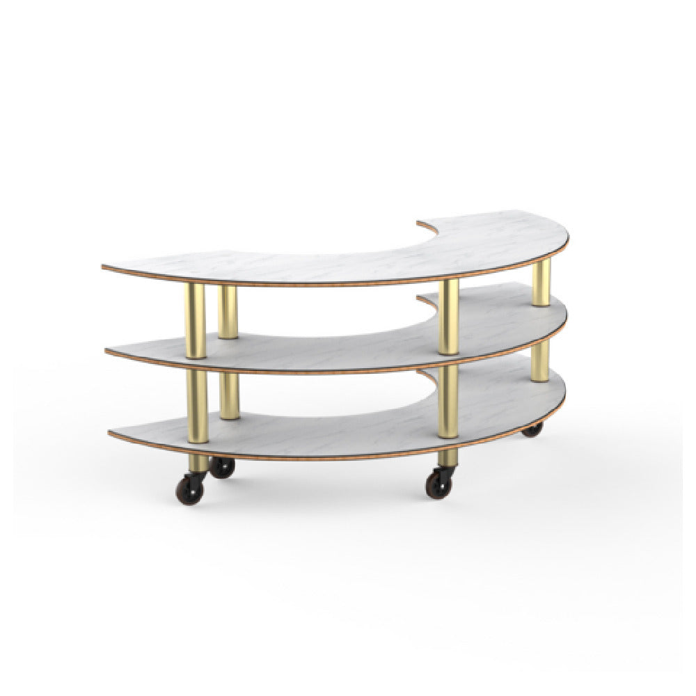 Steelite MGCMSX01CBXW - MODULAR CREATIVE CURVED UNIT WHITE CARRERA BRUSHED, Modular
