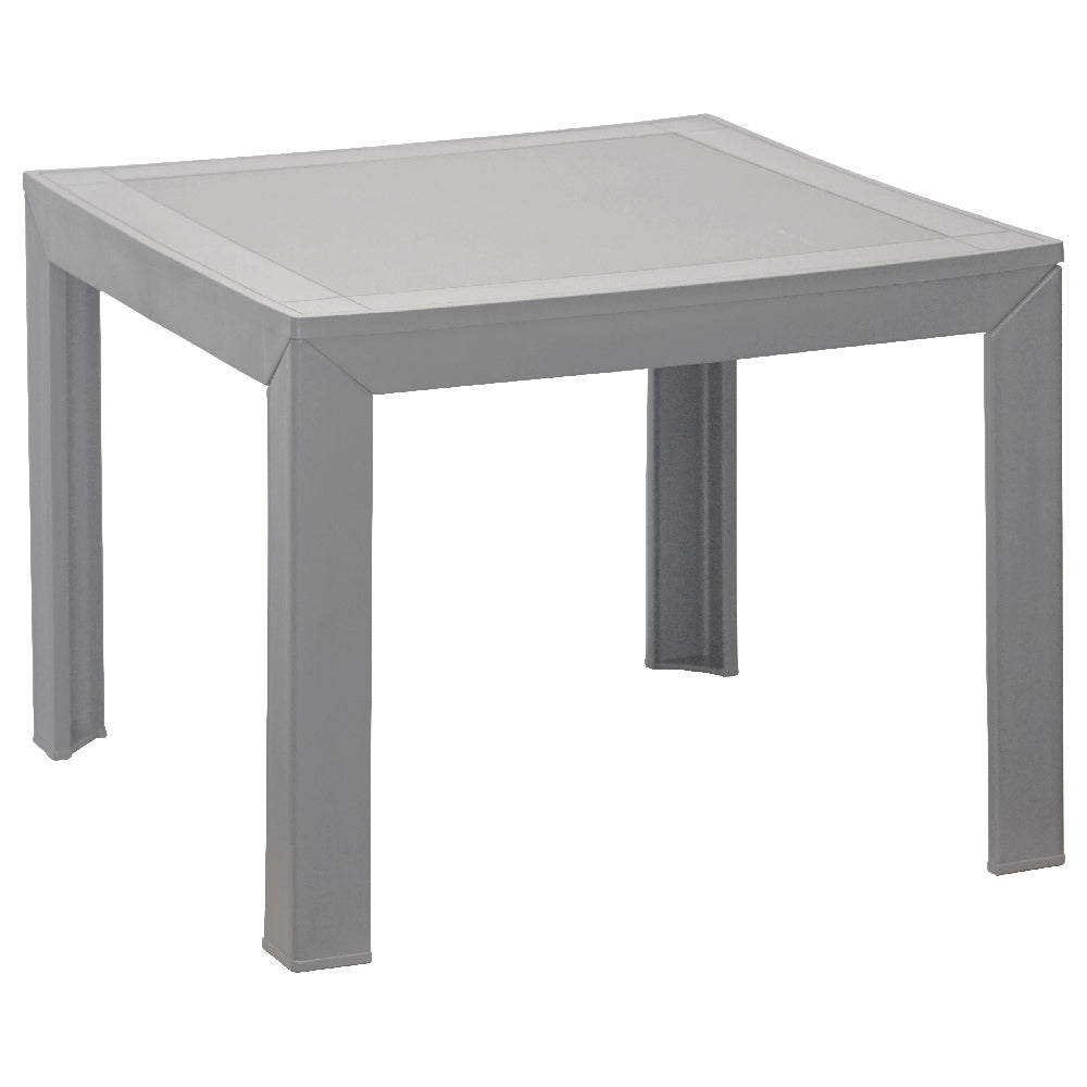 Grosfillex US089289 - Tucson Resin Low Table, 21.5"W X 21.5"D X 17"H, Solid Surface Design