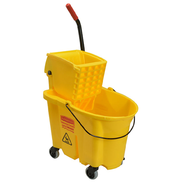 Rubbermaid 6130 35qt Wavebrake Mop Combo Yellow Bucket & Wringer