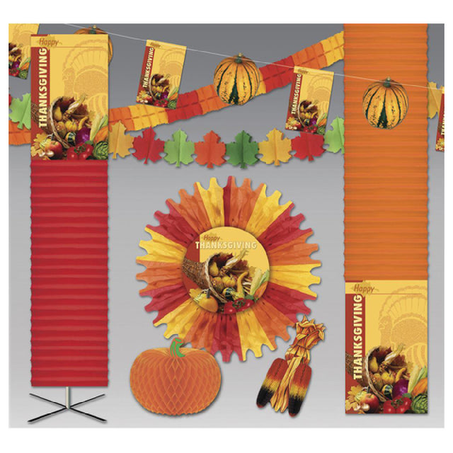 Hubert 31885 - Decoration Kit, Bountiful Thanksgiving, 6000 Sq. Ft.