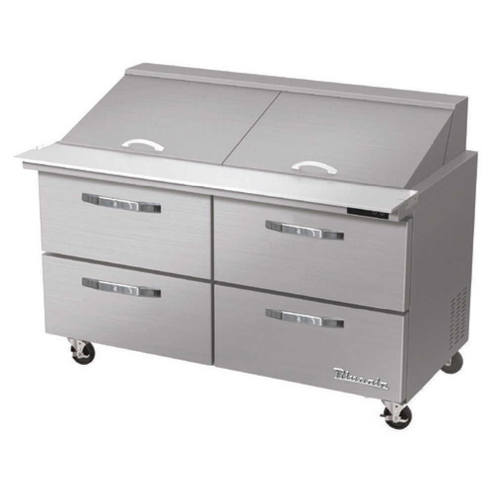 Blue Air BLMT60-D4-HC - Mega Top Sandwich Prep Table, Two-section, 60-3/8"W