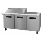 Hoshizaki SR72B-18M - Steelheart Series Mega Top Refrigerator, Reach-in, Three-section