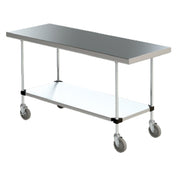 Metro MWTS2448US Space Saver Work Table Mobile With Three-sided Frame 48"W X 24"D
