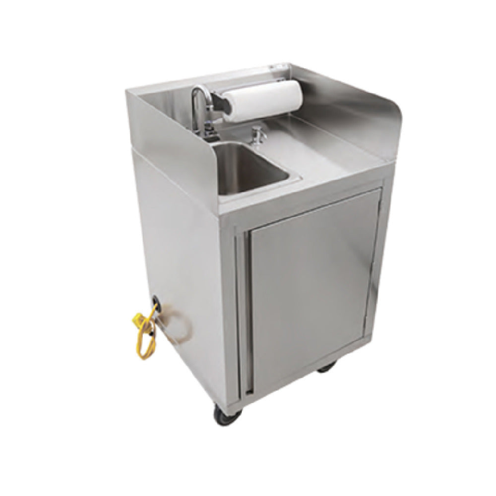John Boos MHS-2624 Mobile Hand Sink Self Contained 26"W X 24"D X 36"H