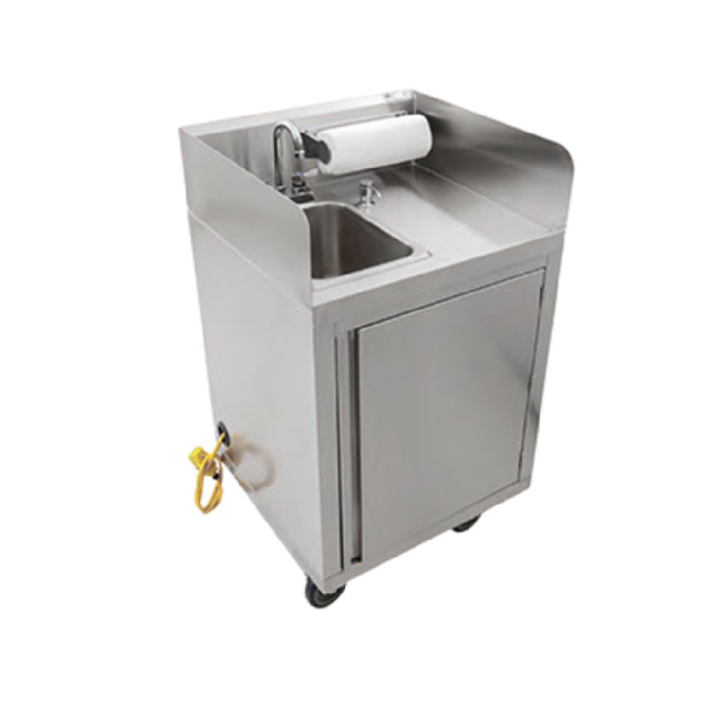 John Boos MHS-2624 Mobile Hand Sink Self Contained 26"W X 24"D X 36"H