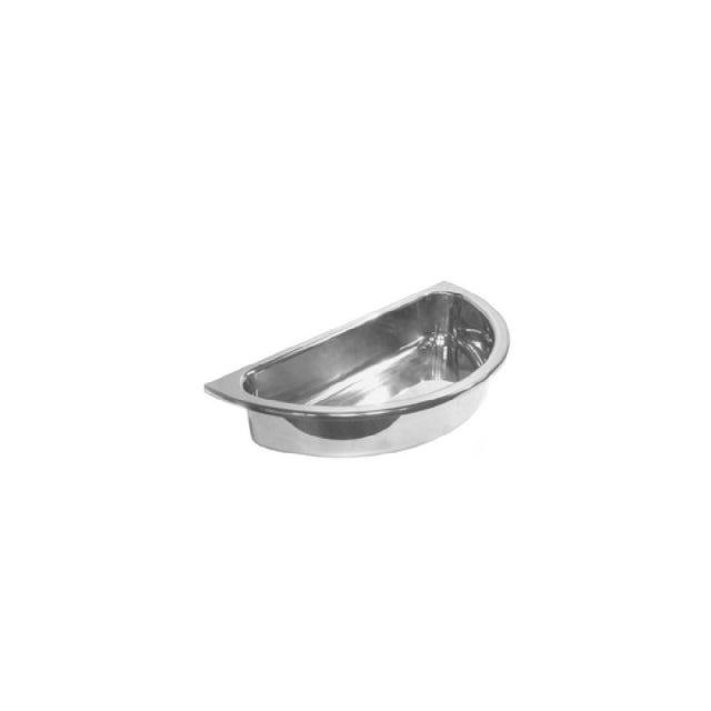 FOH BHO157MUS10 Smart Buffet Ware® Food Pan 15" Half Round X 3"