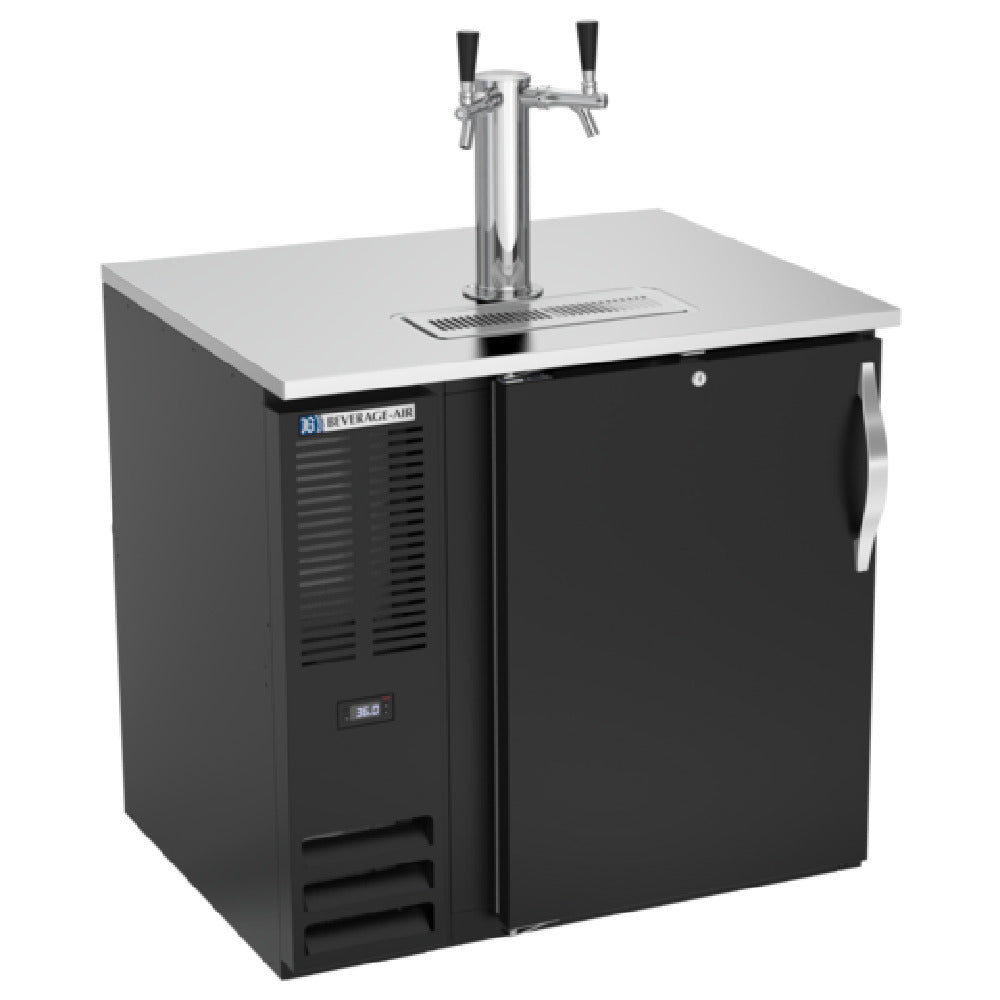 Beverage Air DD36HC-B - Draft Beer Cooler, 36"W X 30-3/8"D X 49-5/16"H, 10.162 Cu. Ft.