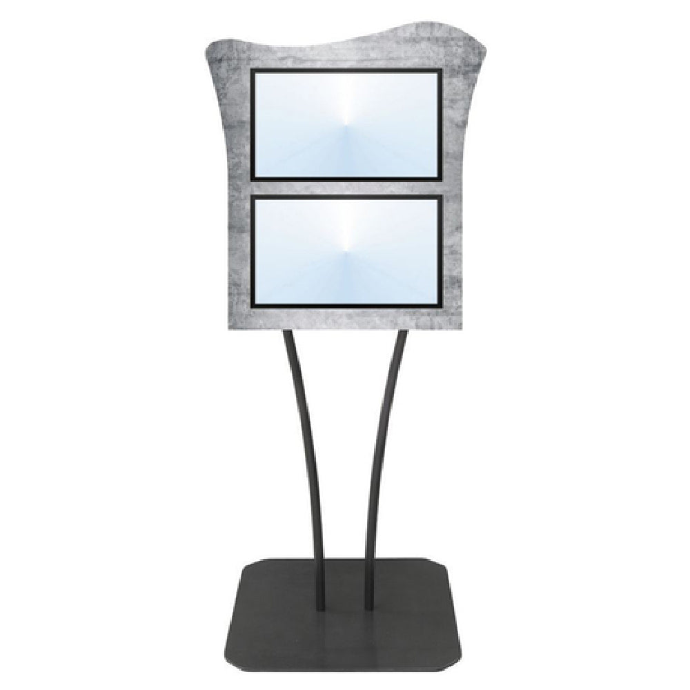 Hubert 33390 - Menu Board, 2-pocket, Floor Stand