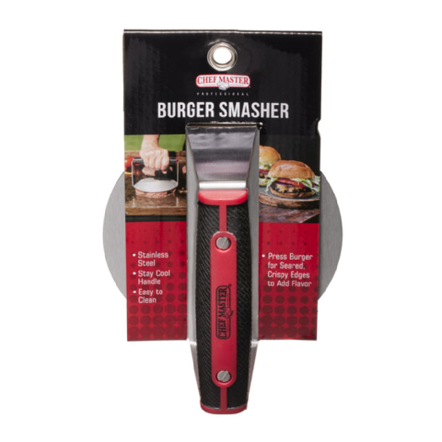 Chef Master 90279 Burger Smasher 4.21"W X 5.39"D X 7.48"H Stainless Steel