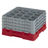 Cambro 16S900163 Camrack® Glass Rack With (4) Soft Gray Extenders Full Size