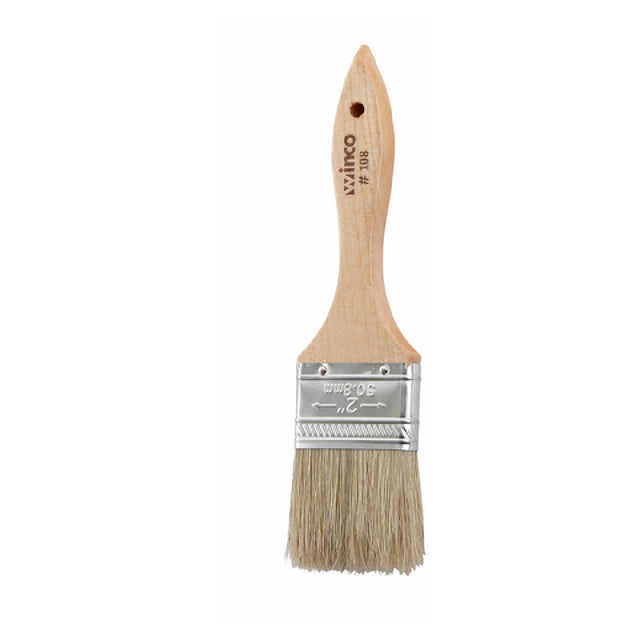 Winco WBR-20 Pastry Brush 2" Wide Flat