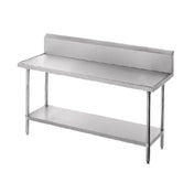 Advance Tabco VKG-240 Work Table 30"W X 24"D 14 Gauge 304 Stainless Steel Top With Countertop Non Drip Edge