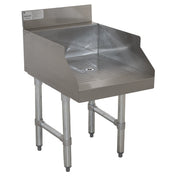 Advance Tabco CR-GS-15 Underbar Basics™ Recessed Drainboard Underbar For Glass Storage
