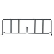 Quantum DIV21BK Wire Shelf Divider 21"D X 8"H Black Epoxy Antimicrobial Finish