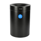 Alpine Industries ALP475-50-BLK-R Recycling Can 50 Gallon Stainless Steel