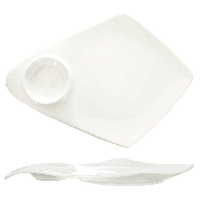 International Tableware KT-145 Plate 14-1/2" With 2-1/2 Oz. Round Well