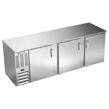 Beverage Air BB94HC-F-S - Refrigerated Food Rated Back Bar Storage Cabinet, Three-section