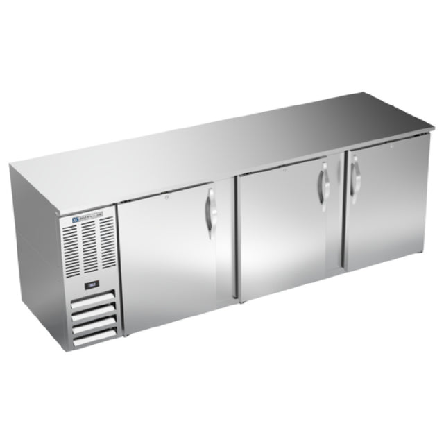 Beverage Air BB94HC-F-S - Refrigerated Food Rated Back Bar Storage Cabinet, Three-section