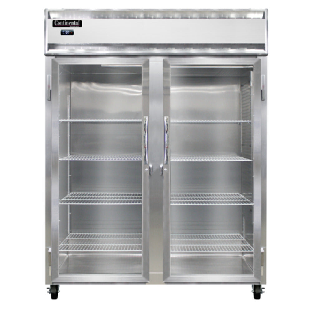 Continental Refrigerator 2RENSSPT-GD-SD Extra-Wide Refrigerator 52 Cu. Ft. Capacity