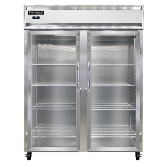 Continental Refrigerator 2RENSSPT-GD-SD Extra-Wide Refrigerator 52 Cu. Ft. Capacity