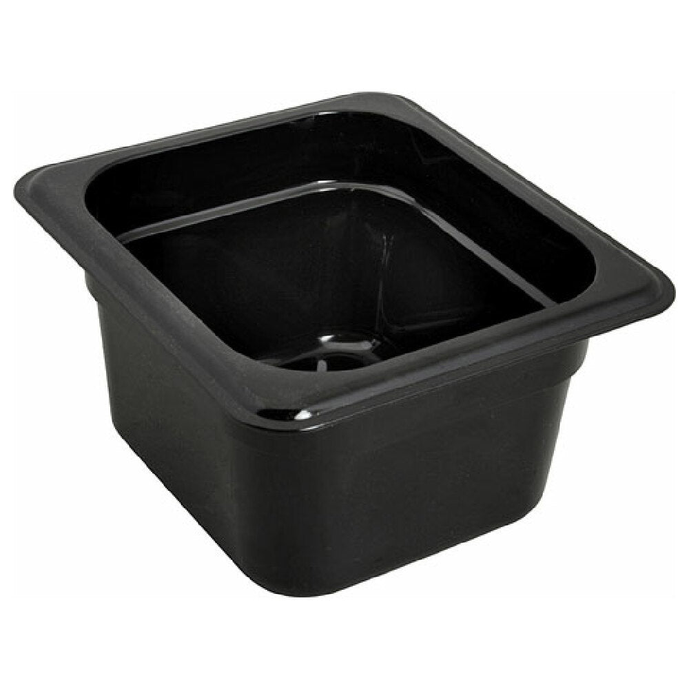 Carlisle Foodservice 1030103 Pan Food 1/6 Sz 4"d Blk Poly
