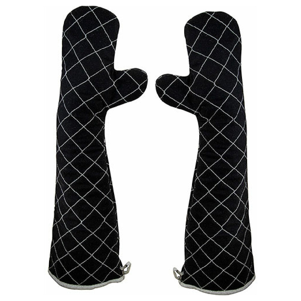 AllPoints 1331825 Mitts Oven Black Cotten Canvas