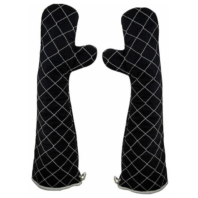 AllPoints 1331825 Mitts Oven Black Cotten Canvas