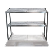 Advance Tabco PRDO-44 Pass-Thru Station Additional Double Overshelf 44"W X 16-3/4"D X 33-1/8"H
