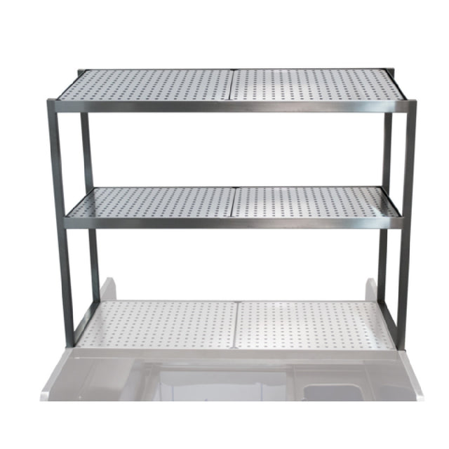 Advance Tabco PRDO-44 Pass-Thru Station Additional Double Overshelf 44"W X 16-3/4"D X 33-1/8"H