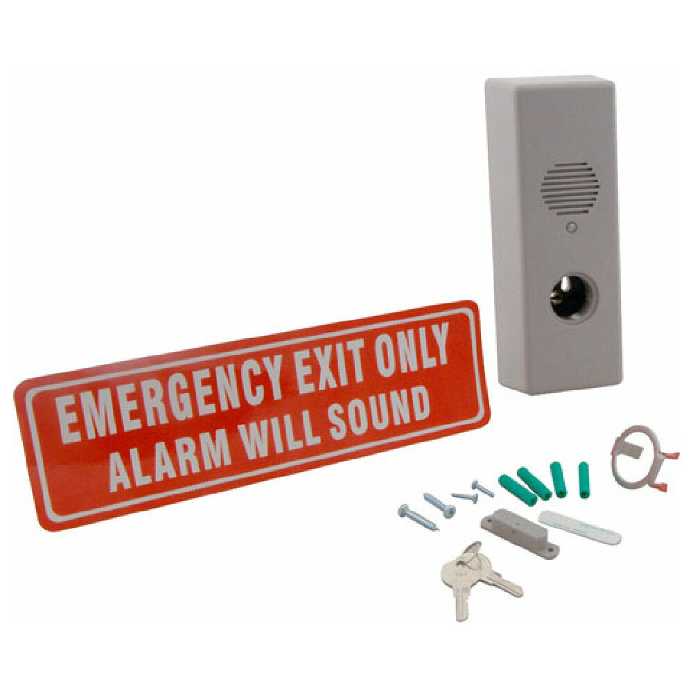 AllPoints 1341189 Alarm Door Exit Steel Gray