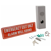 AllPoints 1341189 Alarm Door Exit Steel Gray