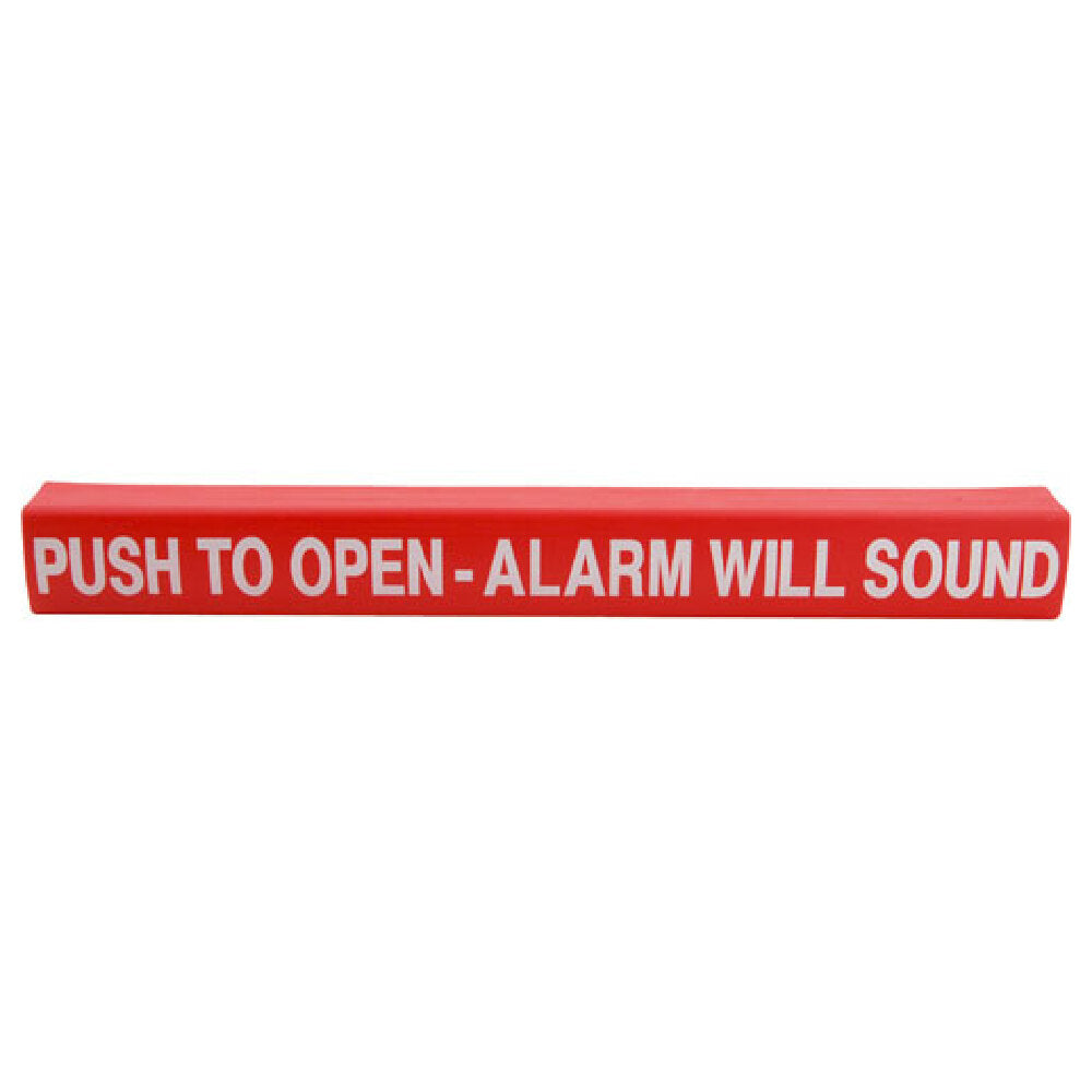 Detex ECL105417-1 Wrap Push Pad Push To Open Red