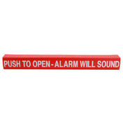 Detex ECL105417-1 Wrap Push Pad Push To Open Red
