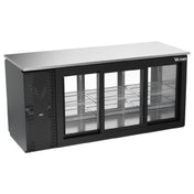 Victory VBBN72HC-GS-PT-B - Pass-Thru Back Bar Refrigerator, Three-section, 72"W X 27-7/8”D X 34"H