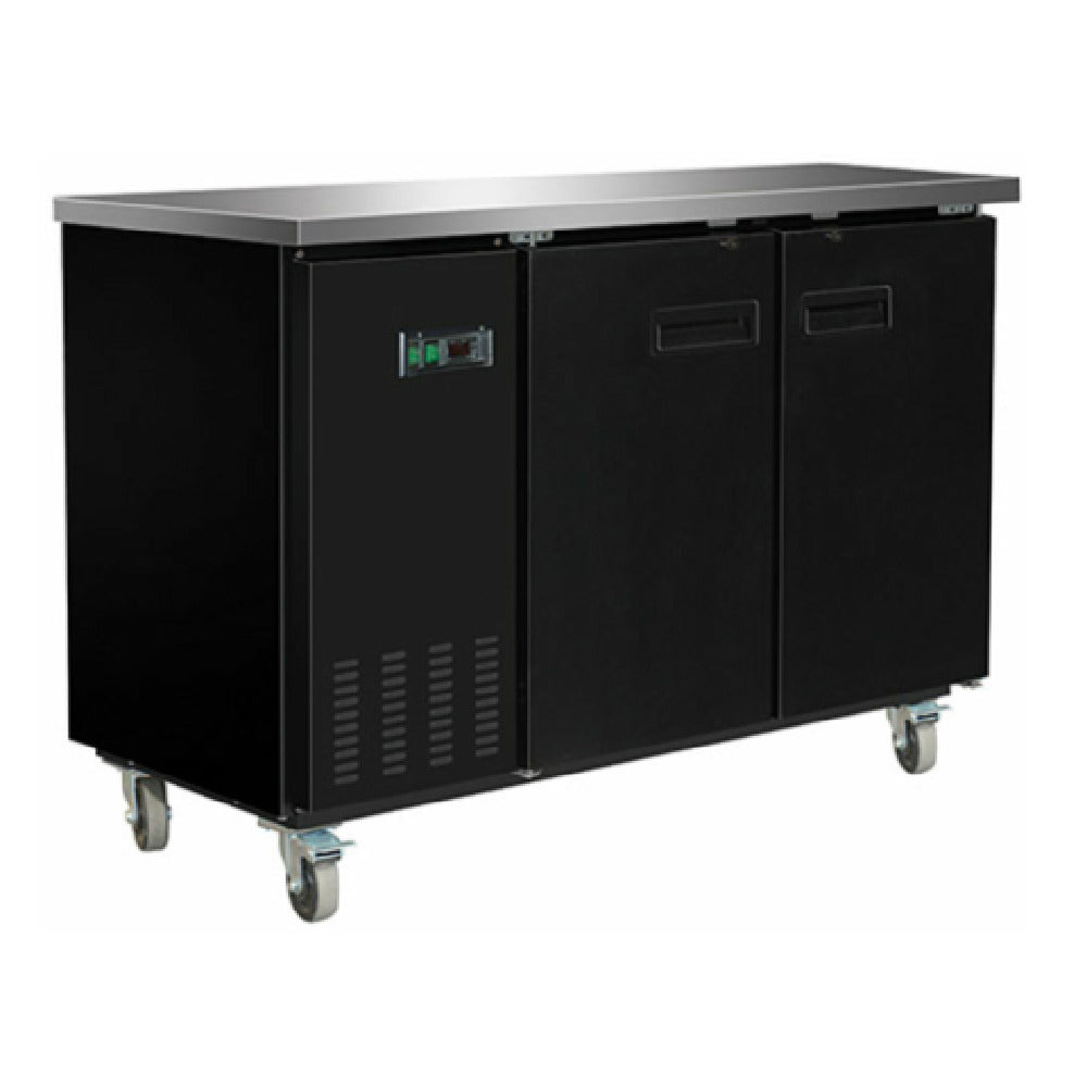 Hubert 52936 - Kratos® Back Bar Cooler, 58-3/4"W X 27-5/8"D X 42-1/2"H, (2) Solid Doors
