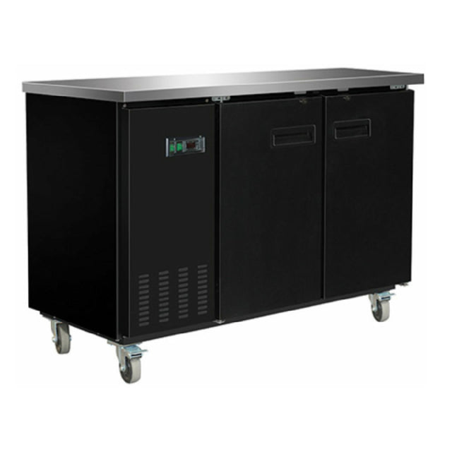 Hubert 52936 - Kratos® Back Bar Cooler, 58-3/4"W X 27-5/8"D X 42-1/2"H, (2) Solid Doors