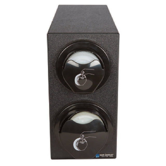 CFS Brands L2912BK - San Jamar - EZ-Fit® Lid Dispenser, Counter Model, 7-3/4"L X 25"W X 15-1/8"H