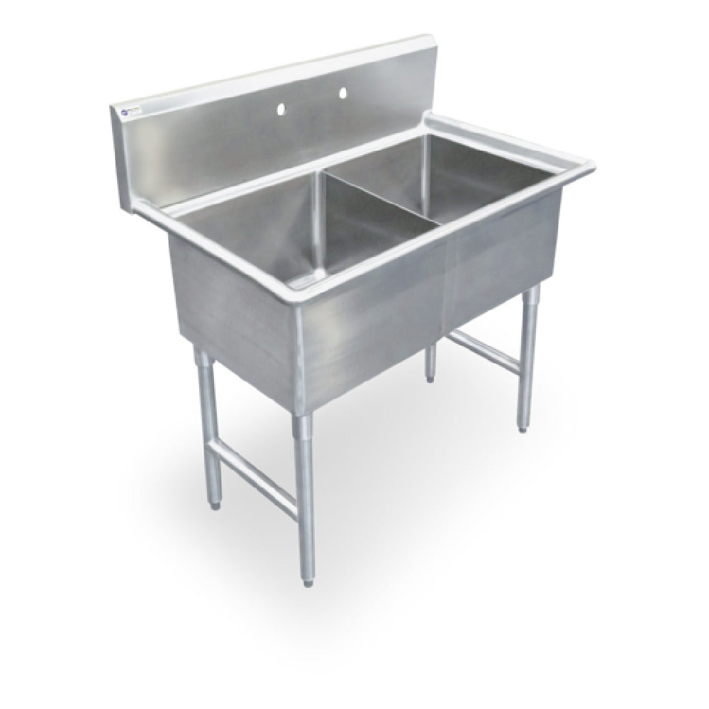 Steel Works Stainless SWS2C162012-318 Sink 18ga/304 Stainless Steel 25-1/2" X 37" X 43-3/4"H