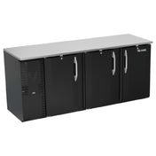Victory VBBN78HC-B - Back Bar Refrigerator, Three-section, 78"W X 26-1/8"D X 34"H