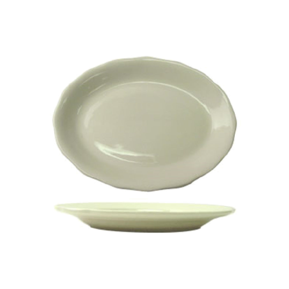 International Tableware VI-12 Platter 9-7/8"W X 7-1/4"D X 1-3/8"H Oval