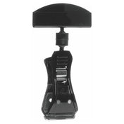 Hubert 81782 - Sign Holder, 4"H, Rubber Lined Clip-on (opens To 1-1/8")