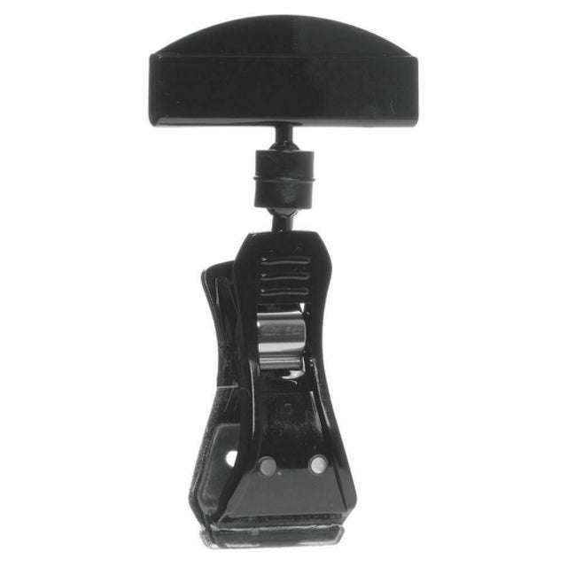 Hubert 81782 - Sign Holder, 4"H, Rubber Lined Clip-on (opens To 1-1/8")
