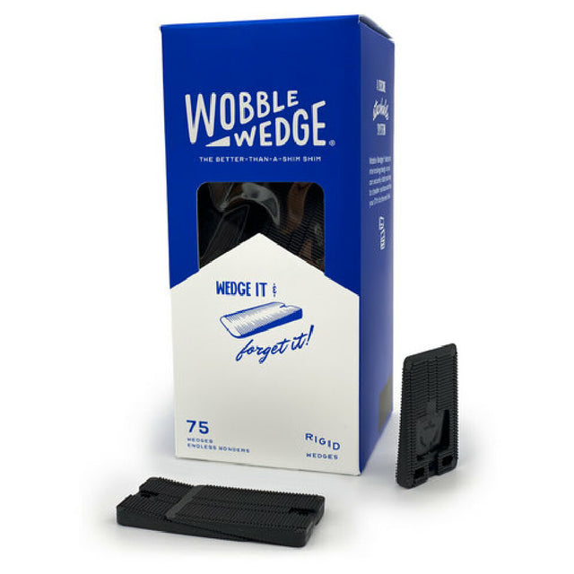 Focus Foodservice 2075 Wobble Wedge Rigid Black Bx/75