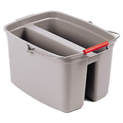 Rubbermaid FG261700GRAY Double Pail 17 Quart 14-5/8"W X 13-7/8"D X 10-1/8"H