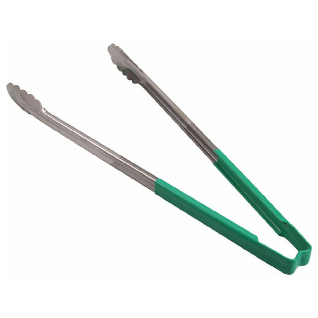 Vollrath/Idea-Medalie 4781670 Tongs Scallop 16" Grn Hdl