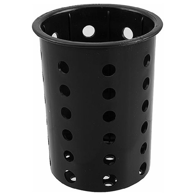 AllPoints 1371665 Cylinder Silverware Blac K Perforated Plastic