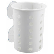 AllPoints 1371674 Cylinder Silverware Whit E W/suction Cups Plasti